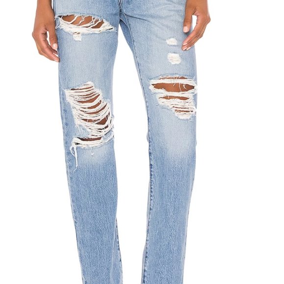 Levi's Premium 501 Original Distressed Straight leg in Luxor Street - Picture 3 of 7